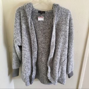 Faux Fur Grey Fuzzy Jacket